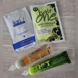 Bundle of Travel Sample Hair Oil Masque Treatments‎
